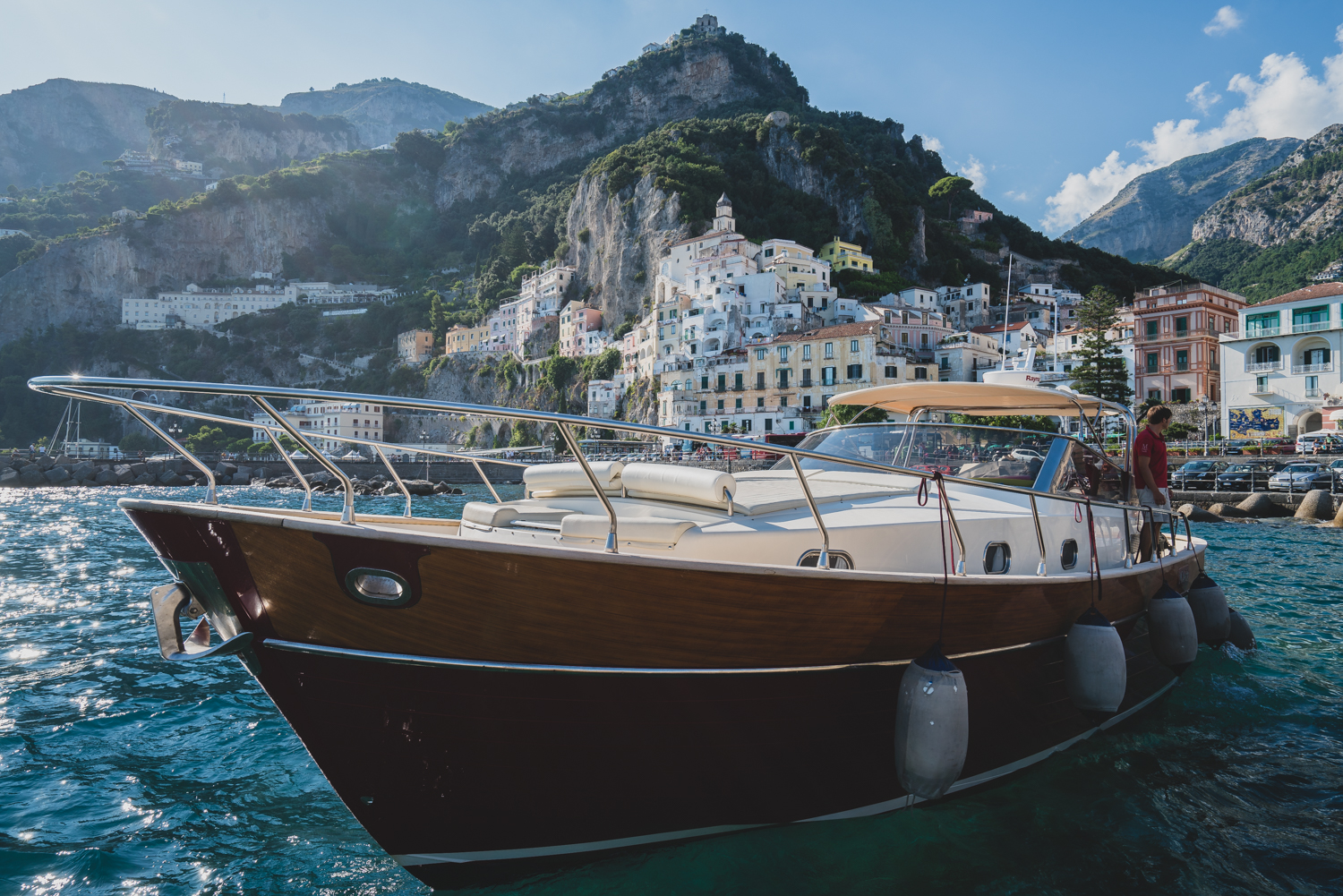A boat in Amalfi Coast, Italy. (Photo by Jeff Lombardo)